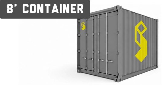 8ft General Purpose Shipping Container.